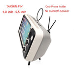 Retro TV Design Mobile Phone Holder With Bluetooth Speaker