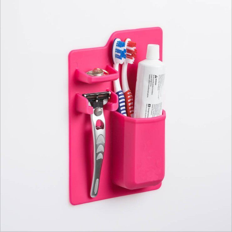 Suction Toothbrush Holder Wall - No Drill Required - Organiza